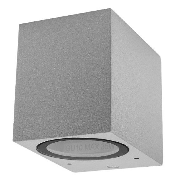 Optonica WALL LAMP ALUMINIUM SILVER BODY GU10 SOCKET