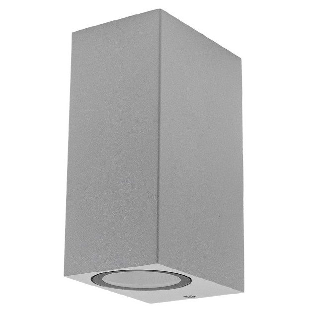 Optonica WALL LAMP ALUMINIUM SILVER BODY 2xGU10 SOCKET