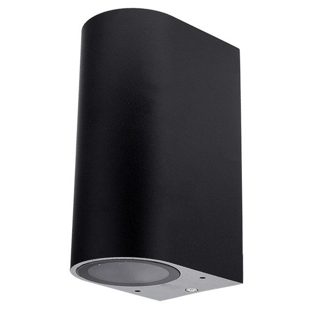Optonica WALL LAMP ALUMINIUM BLACK BODY 2xGU10 SOCKET