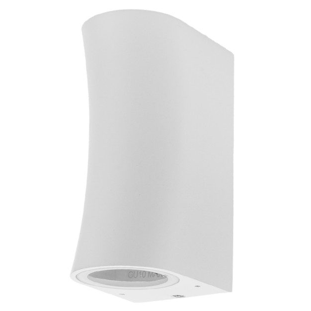 Optonica WALL LAMP ALUMINIUM WHITE BODY 2xGU10 SOCKET