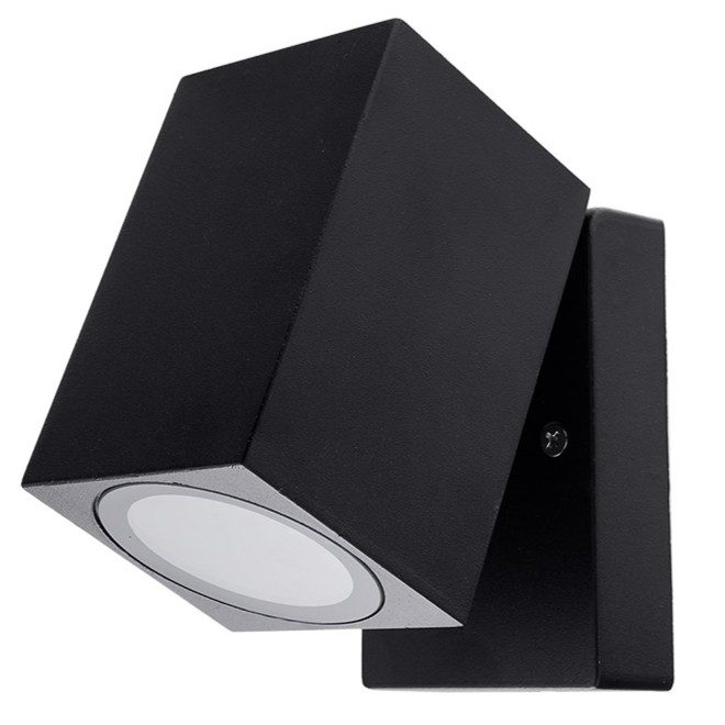 Optonica Wall Lamp Black Body GU10 Socket Aluminium