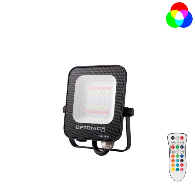 Optonica LED SMD Floodlight Black Body IP65