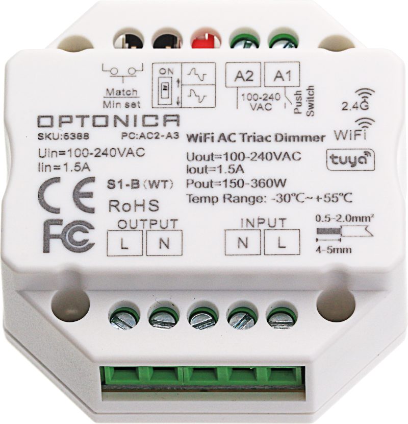 Optonica WiFi & RF AC Triac Dimmer