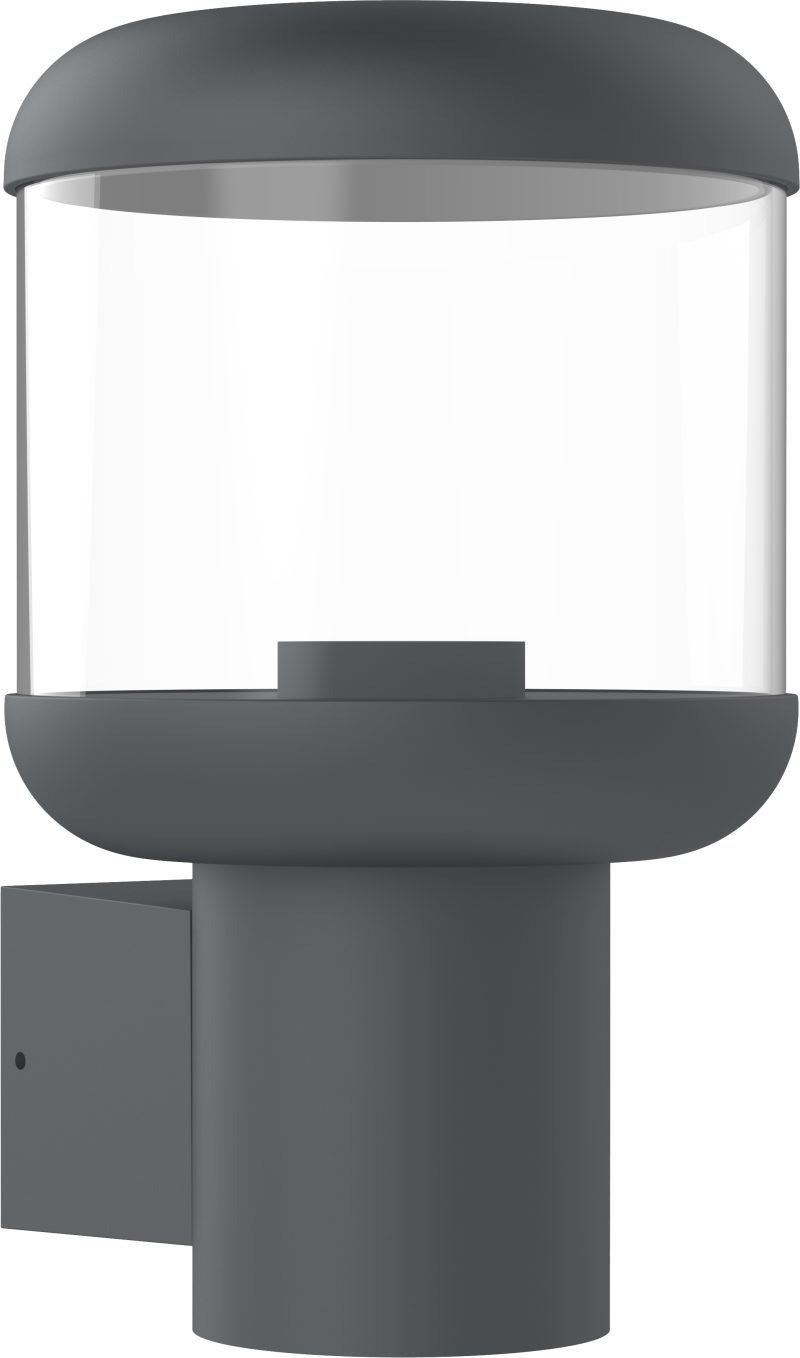 Optonica Applique Aluminium Clear PC E27 Socket IP54