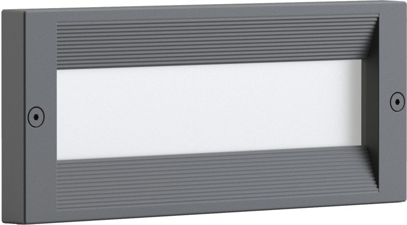 Optonica Wall Lamp Aluminium Clear PC E27 Socket IP54
