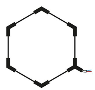 Optonica Hexagon SET Lights 1HEX 42W With Accessories