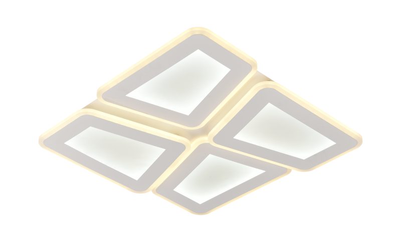 Optonica LED Ceiling Light 128W White/Grey Body CCT + Remote Control
