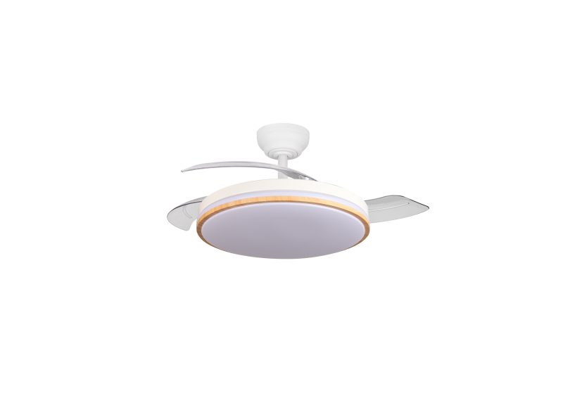 Optonica LED FAN Ceiling 30W/3CCT Blanco/Madera + Control Remoto