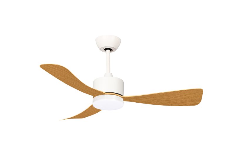 Optonica LED FAN Ceiling 18W/3CCT Blanco/Madera + Control Remoto