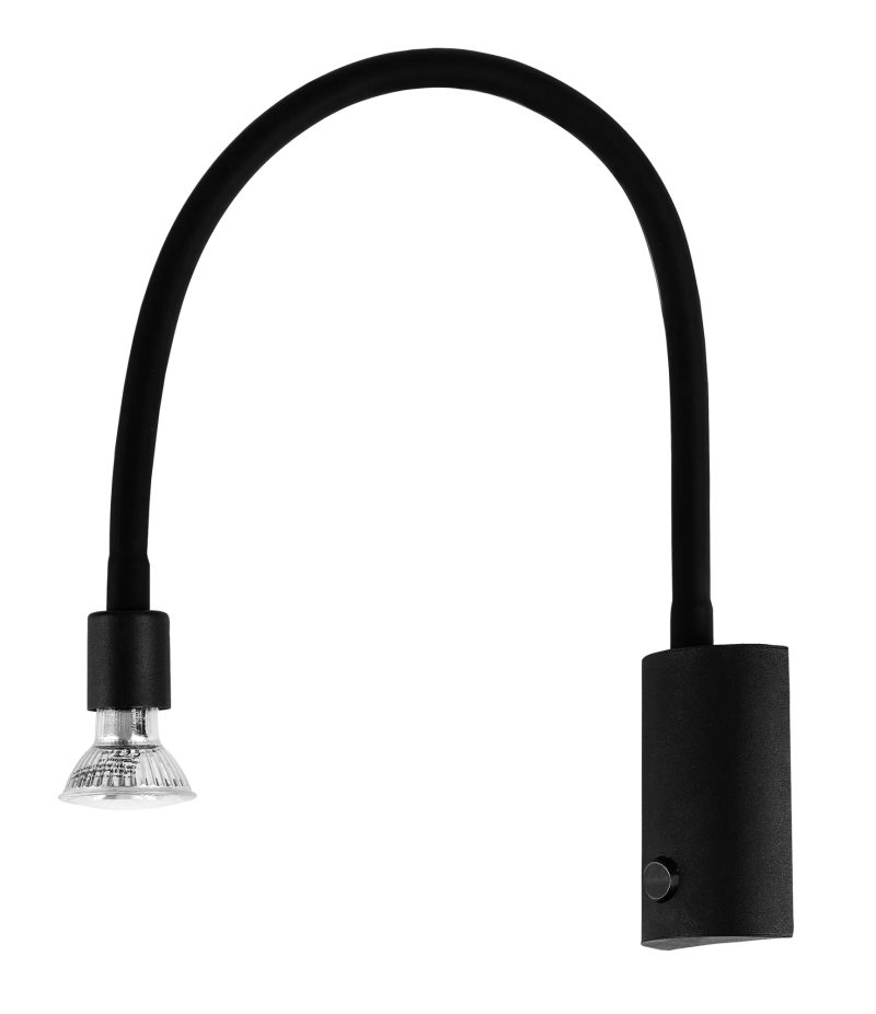 Fantasia Rune Flex wandlamp flexibele arm GU10 zwart mat