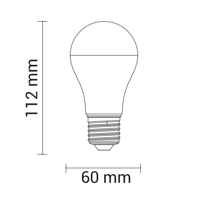 Optonica LED Plastic Bulb E27 A60 5 Years Warranty