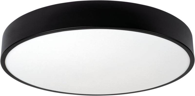 Optonica LED Ceiling Light Black Body - Round