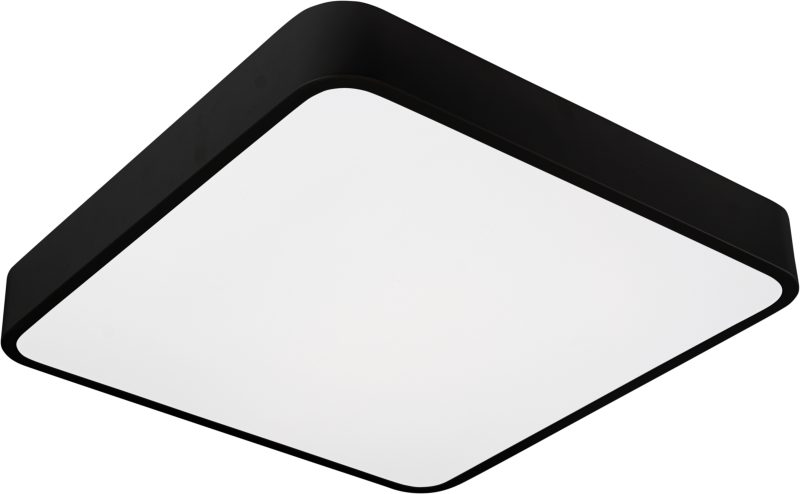 Optonica LED Ceiling Light Black Body - Square