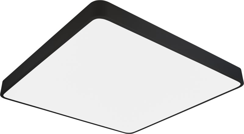 Optonica LED Ceiling Light Black Body - Square