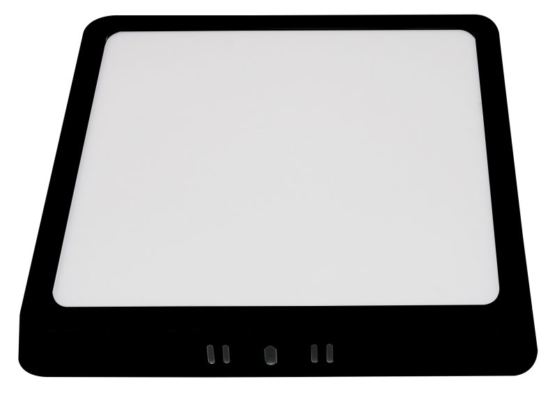 Optonica 24W LED Surface Panel Square 3CCT Black