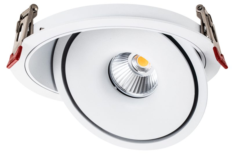 Optonica LED COB Downlight 30W ROUND ROTATABLE WHITE - BRIDGELUX
