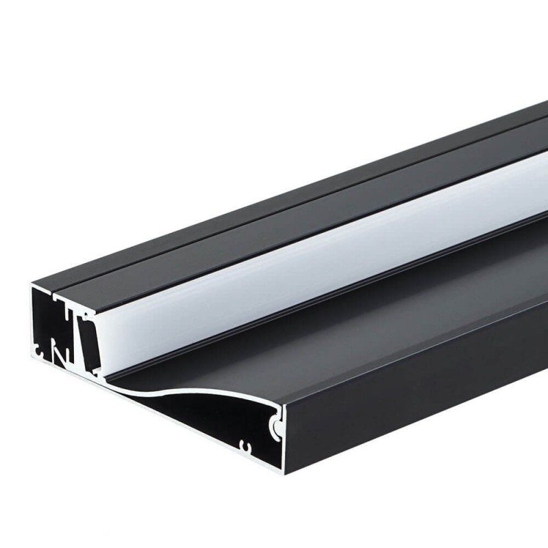 Optonica Aluminium Profile for Floor Black Color L=2M