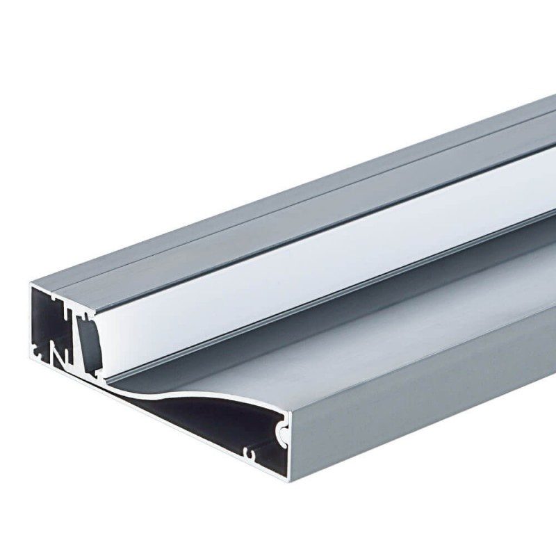 Optonica Aluminium Profile for Floor Black Iron Oxide Gray L=2M