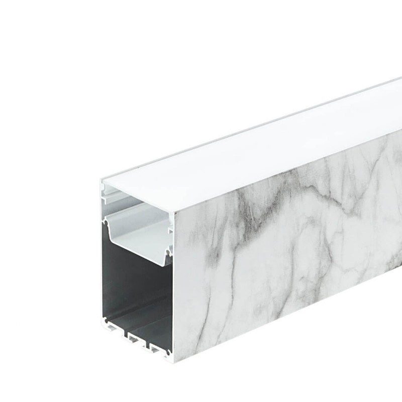 Optonica Aluminium Profile LED Strip Marble body/White cover L=2M