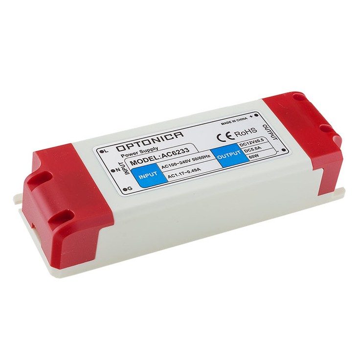 Optonica LED Plastic Case Power Supply 12V 3 Years Warranty