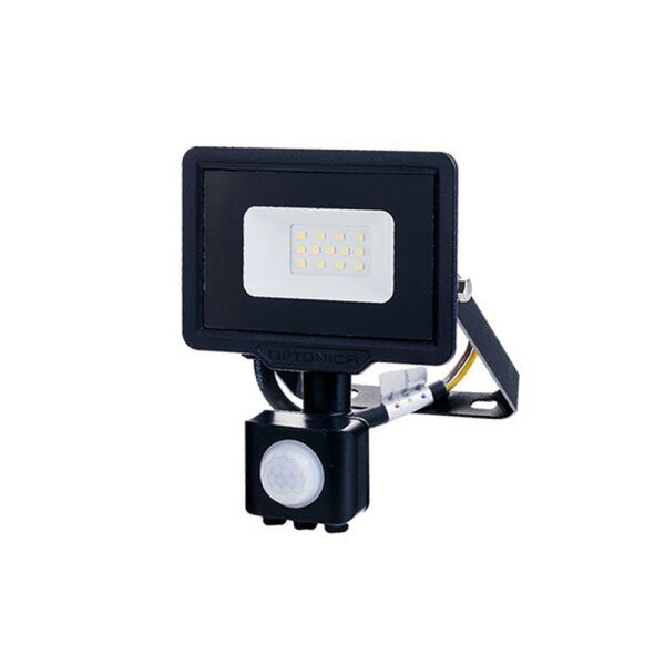 Optonica LED SMD Floodlight Black City Line With PIR Sensor Cable 70 cm