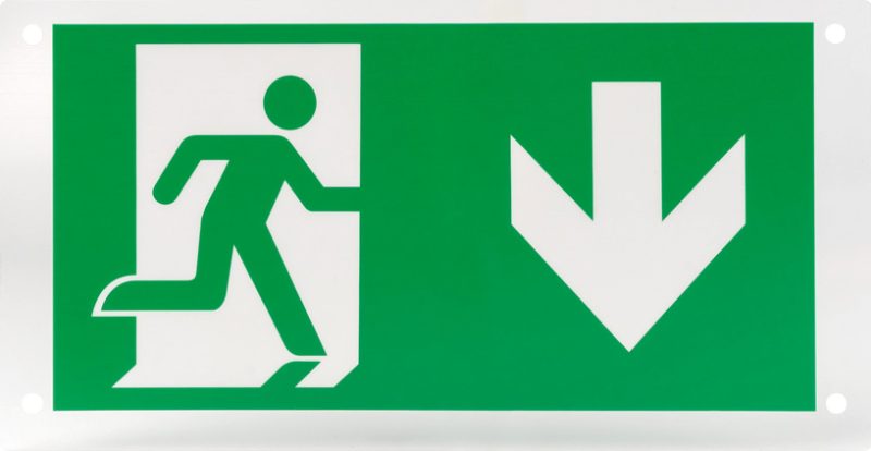 Optonica Arrow Down Stickers