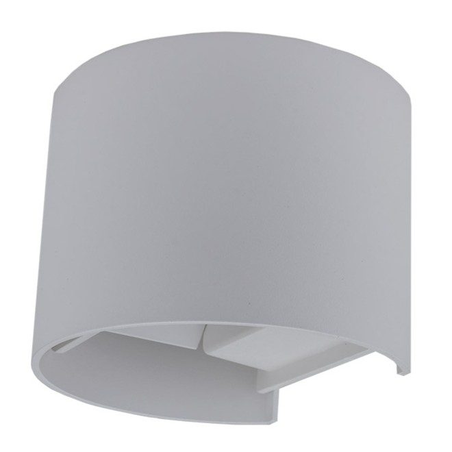 Optonica LED Wall Light Grey Body Round
