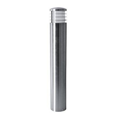 Indigo bollard light grey inox 304, 600mm high, E27 fitting