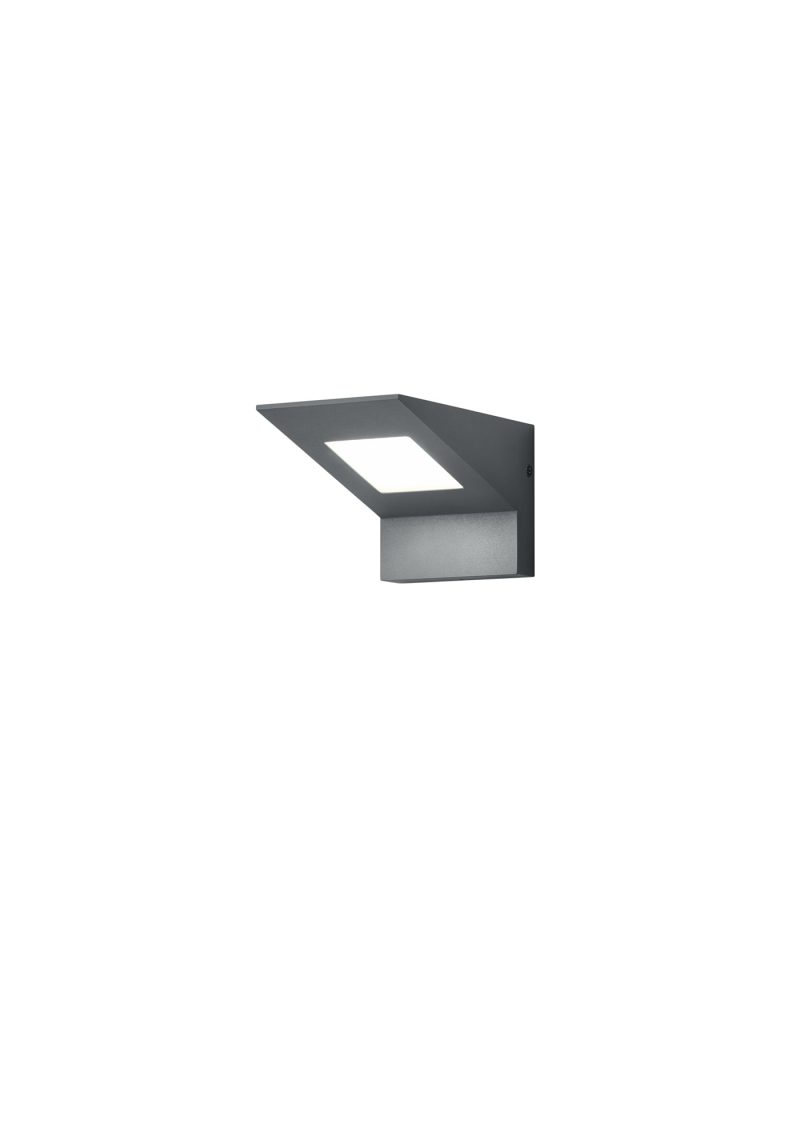 Trio Lighting Nelson applique da esterno LED 8W 3000K antracite, IP54
