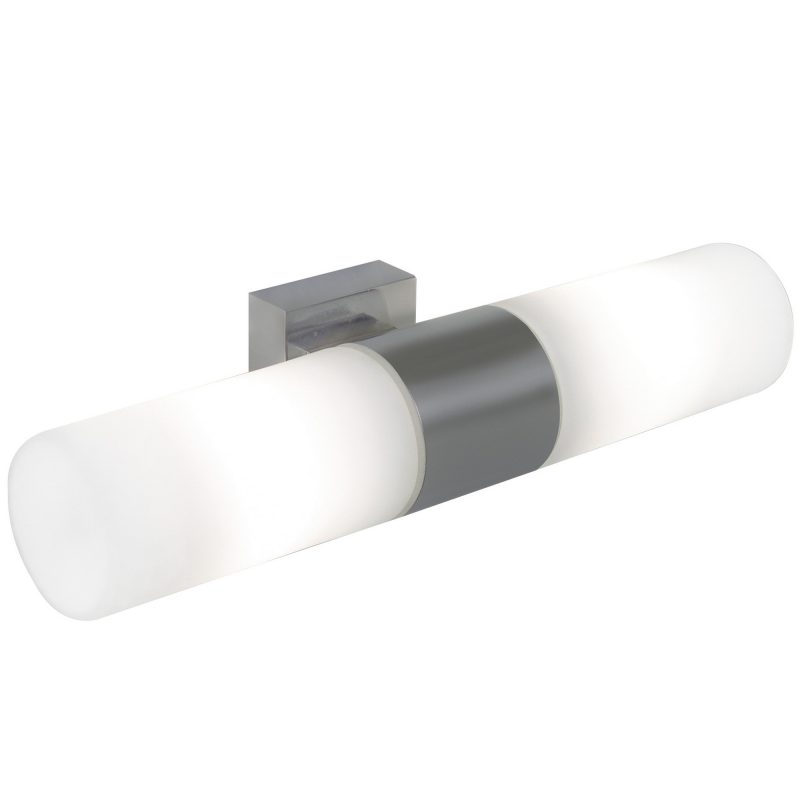 Nordlux Tangens Double - Wandleuchte aus gebürstetem Stahl