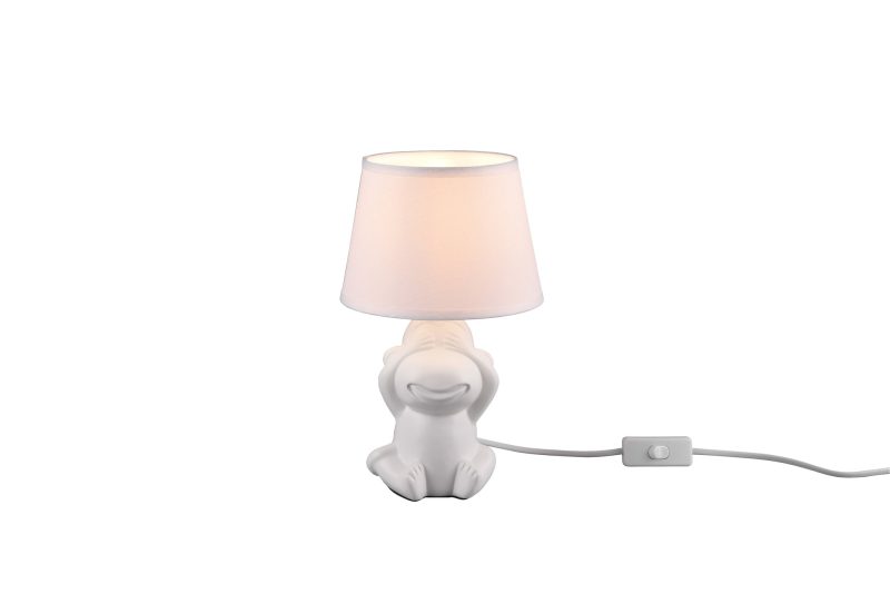Trio Lighting Peekaboo lampada da tavolo 1xE14 bianco opaco ceramica