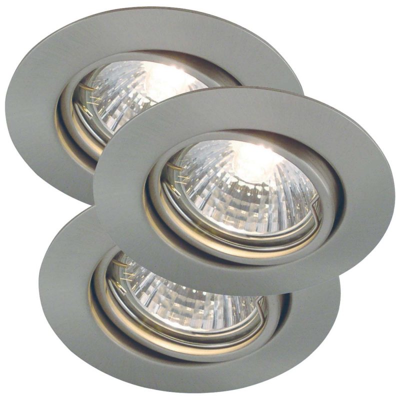 Nordlux Triton 3-Kit - Downlight - Acier brossé