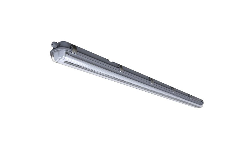 Nordlux Works IP65 2x24 - Batten Light Fitting - Grey