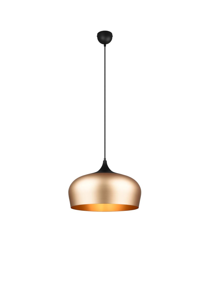 Trio Lighting Stolpvormige hanglamp verstelbaar 1xE27 mat messing