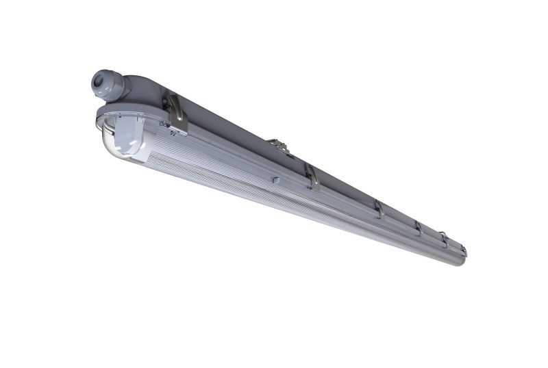 Nordlux Works IP65 1x24 - Batten Light Fitting - Grey