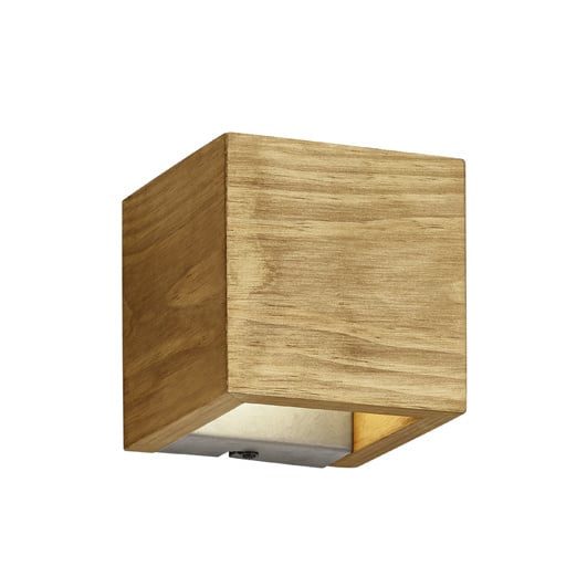 Trio Lighting Wood-colored top/bottom wall lamp LED 1x3.4W 3000K