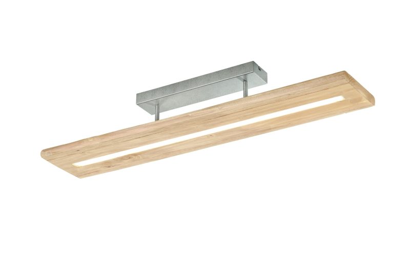 Trio Lighting Lámpara de techo de madera LED 1x27W 3000K color madera