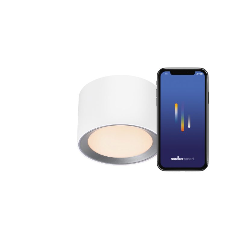 Nordlux Landon Smart - Plafondlamp - Wit