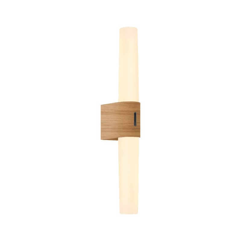 Nordlux Helva Double Basic - Aplique - Folio de madera