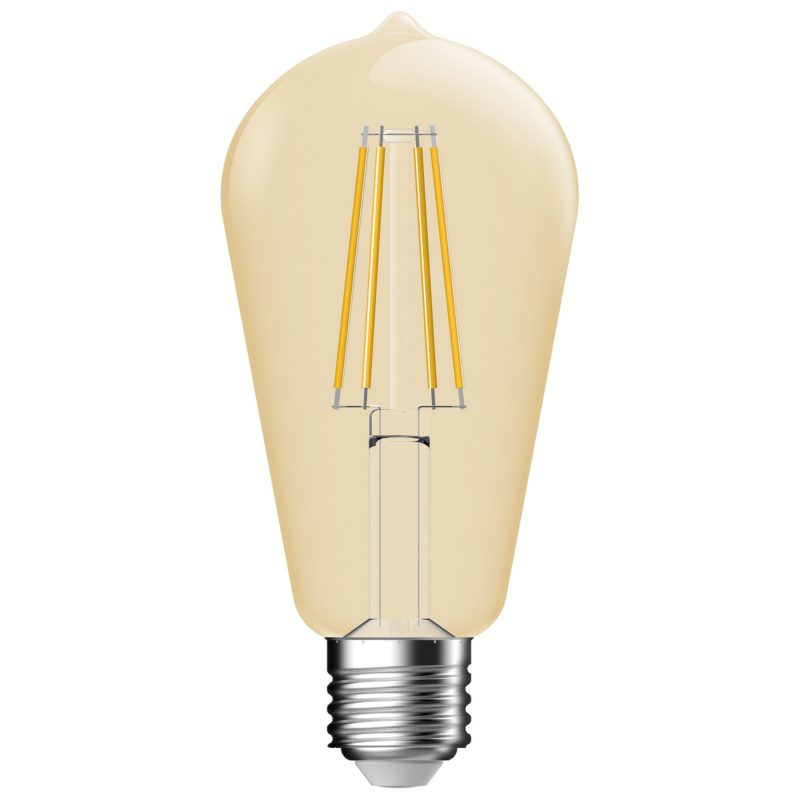 Nordlux Deco E27 - ST64 - Dim - 2500 Kelvin - 400 Lumen - Glühbirne - Goldfarbe