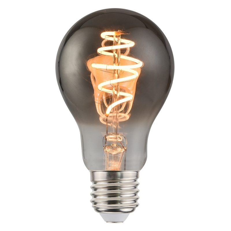 Nordlux Deco E27 - A60 Spiral - Dim - 1800 Kelvin - 120 Lumen - Light Bulb - Smoked