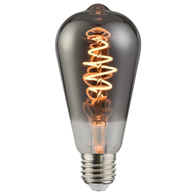 Nordlux Deco E27 - ST64 Spiral - Dim - 1800 Kelvin - 140 Lumen - Light Bulb - Smoked