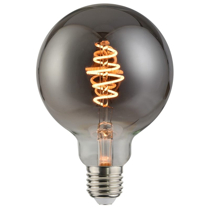 Nordlux Deco E27 - G125 Spiral - Dim - 1800 Kelvin - 140 Lumen - Light Bulb - Smoked