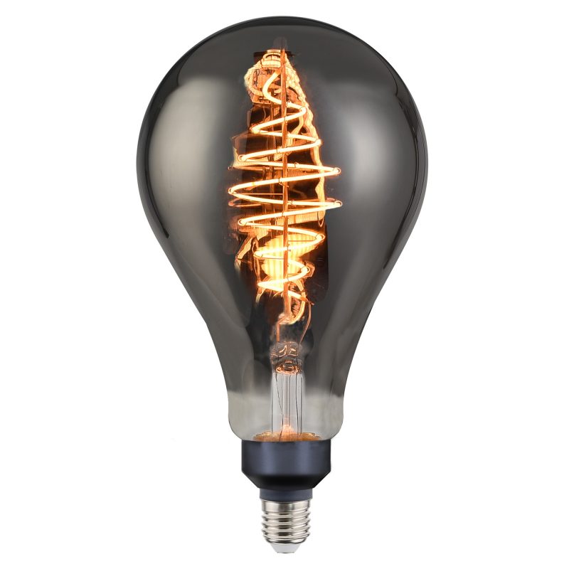 Nordlux Deco E27 - PS160 Spiral - Dim - 1800 Kelvin - 200 Lumen - Light Bulb - Smoked