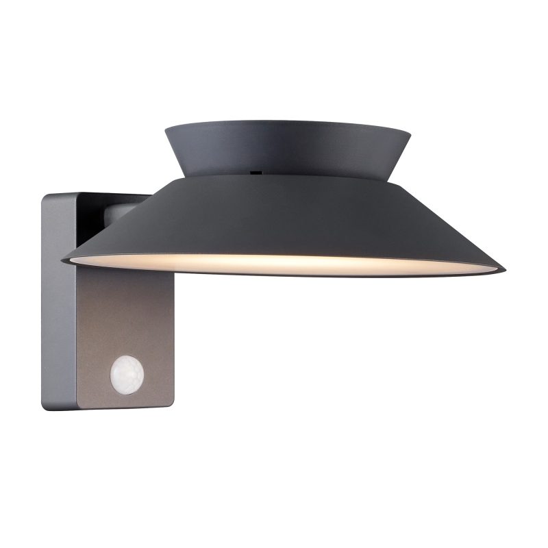 Nordlux Justina Solar - Wall Light - Anthracite