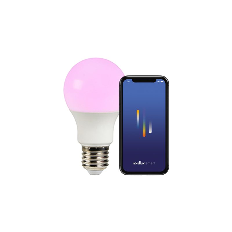 Nordlux Smart E27 - A60 Colour - 2200-6500 Kelvin - 806 Lumen - Light Bulb - White
