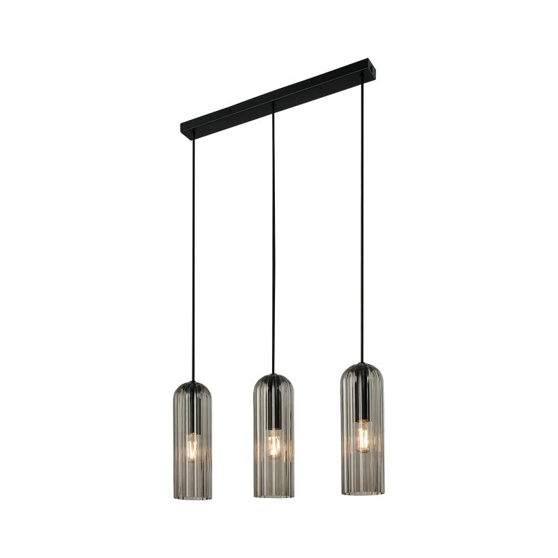 Nordlux Miella 3-Rail - Pendelleuchte - Rauchglas