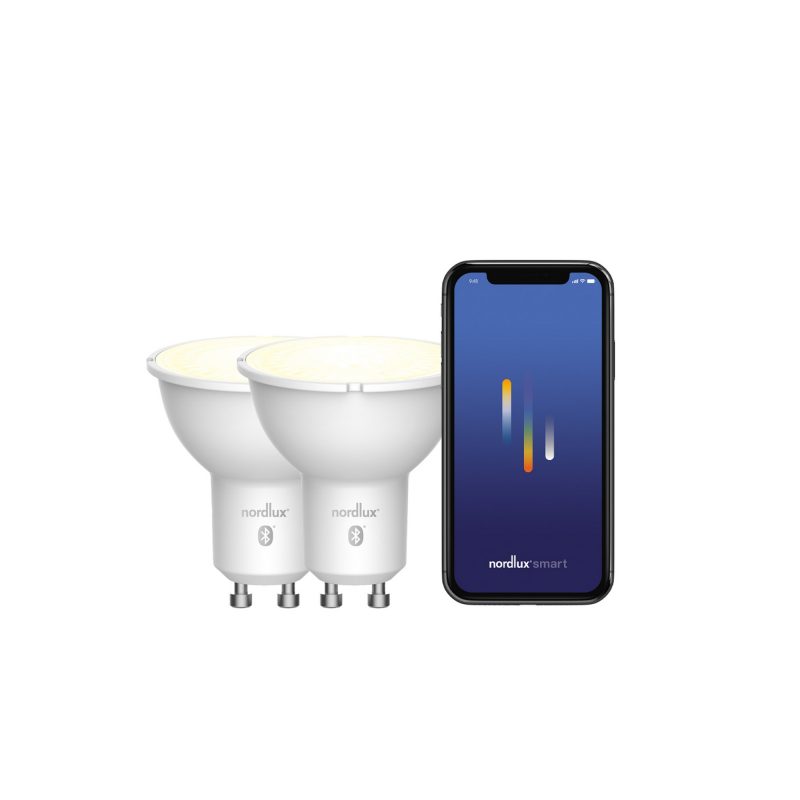Nordlux Smart GU10 - 2-pack - 2200-6500 Kelvin - 420 Lumen - Light Bulb - White