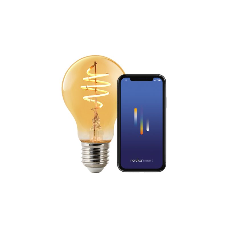 Nordlux Smart E27 - A60 Deco - 2200 Kelvin - 380 Lumen - Light Bulb - Amber