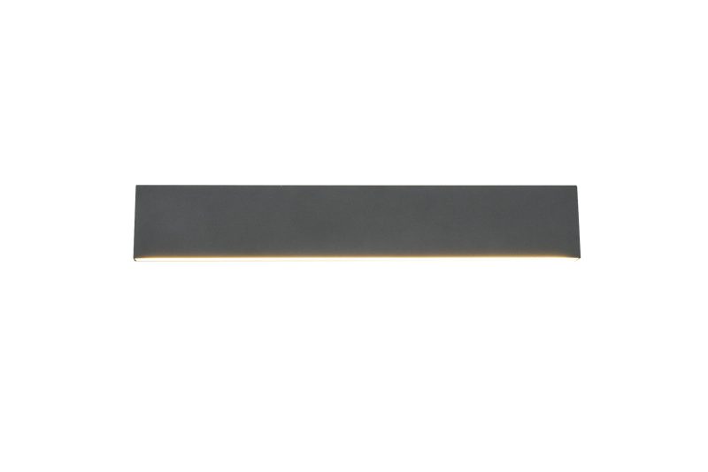 Trio Lighting Große flache graue Wandleuchte oben/unten LED 9W 3000K